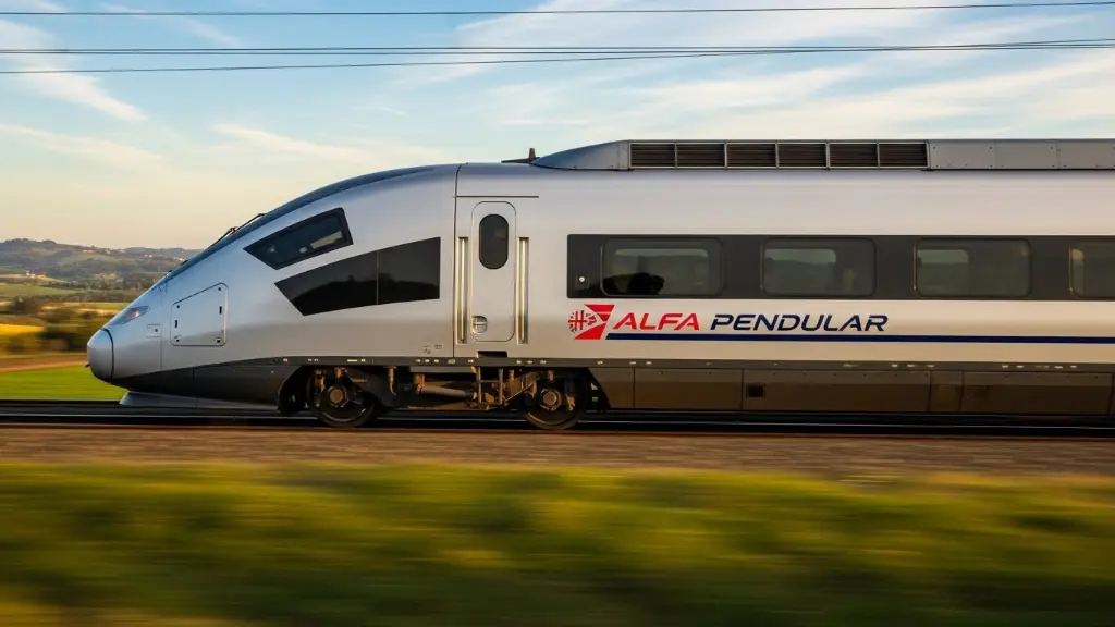 Alfa Pendular Silver train with a beak.