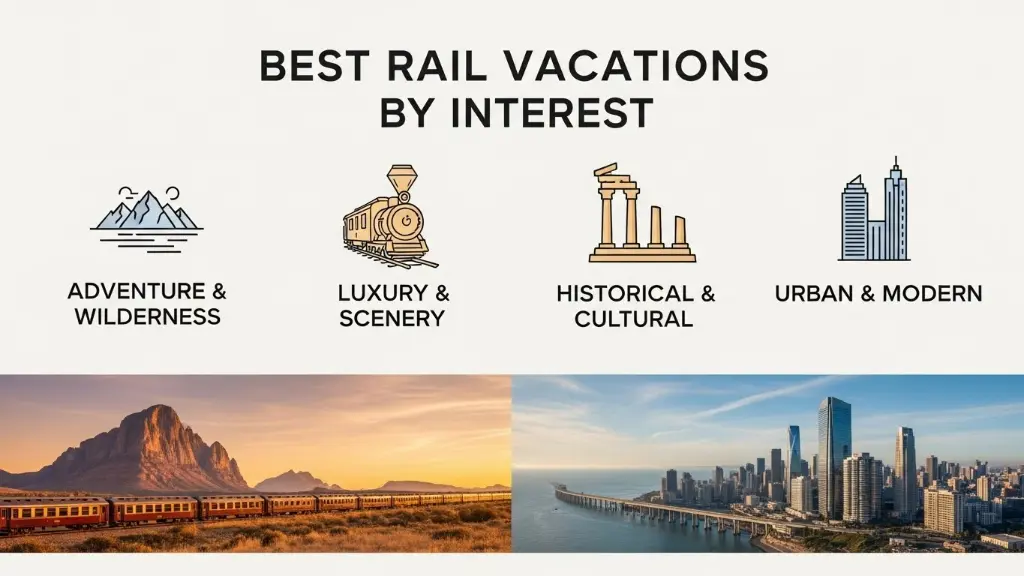 Best Rail Vacations by Interest