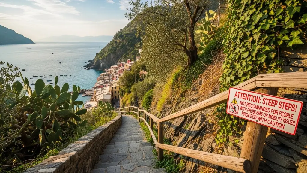 Corniglia Steps Lardarina Steps (warning for tourists!).