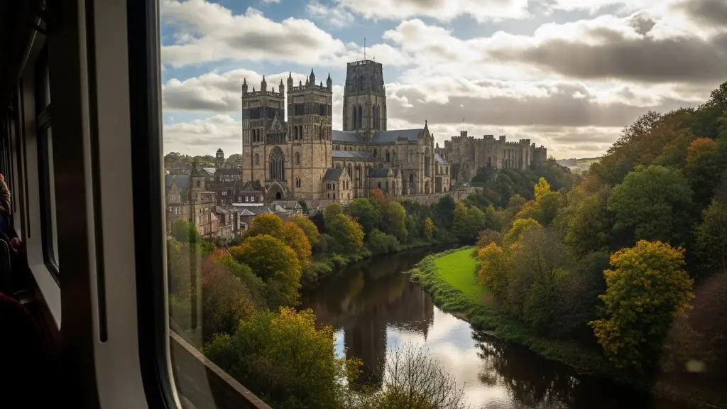Catedral de DurhamView of the cathedral from the train