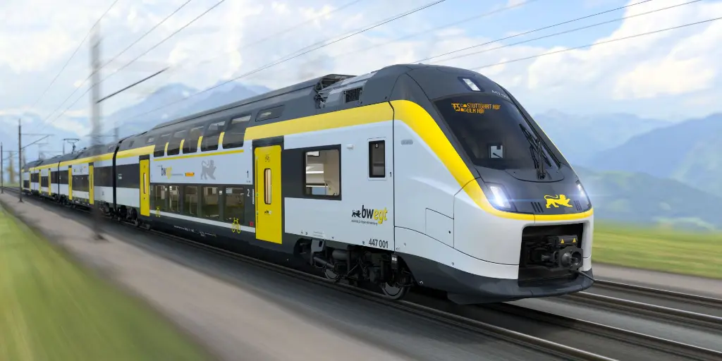 First Coradia Max high-capacity regional train produced by Alstom's Chorzów plant 