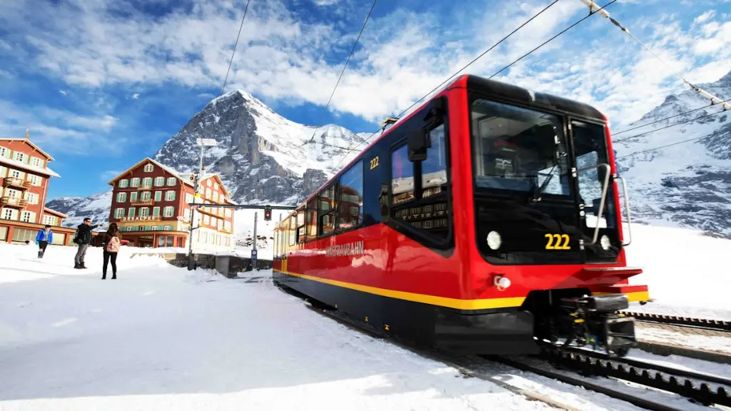Jungfrau mountain peaks