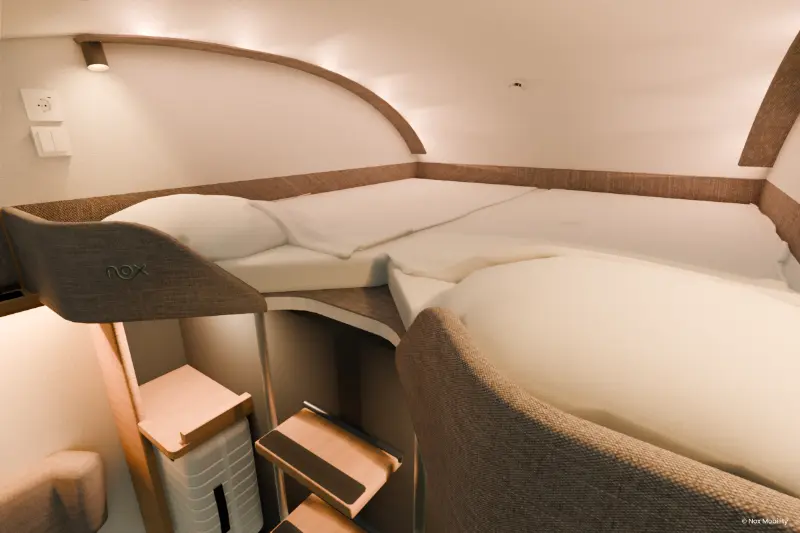 Nightjet sleeper train compartment