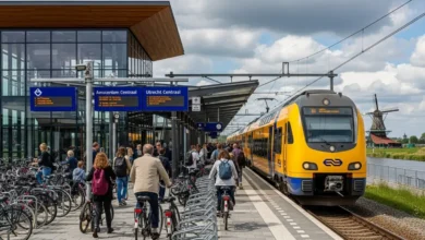 One of Europe's densest and most efficient railway networks. Famous for its punctuality, bike-friendly stations, and iconic yellow trains