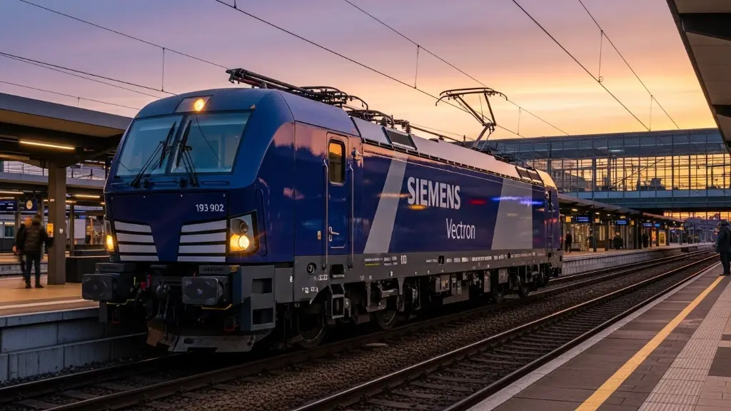 Siemens Vectron locomotive on test